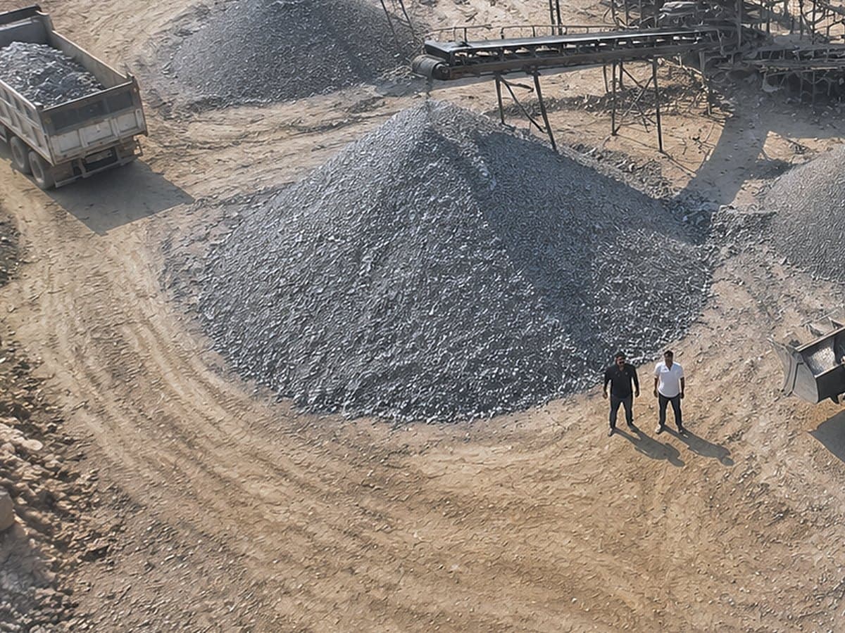Graded aggregate stockpiles